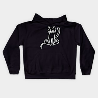 Cat On the Phone - Cute Animal Kids Hoodie